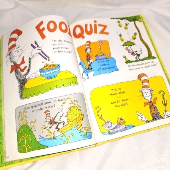 Vintage 1976 "The Cat's Quizzer" By Dr Seuss Children's Book Rare Banned Retired - Picture 9 of 9